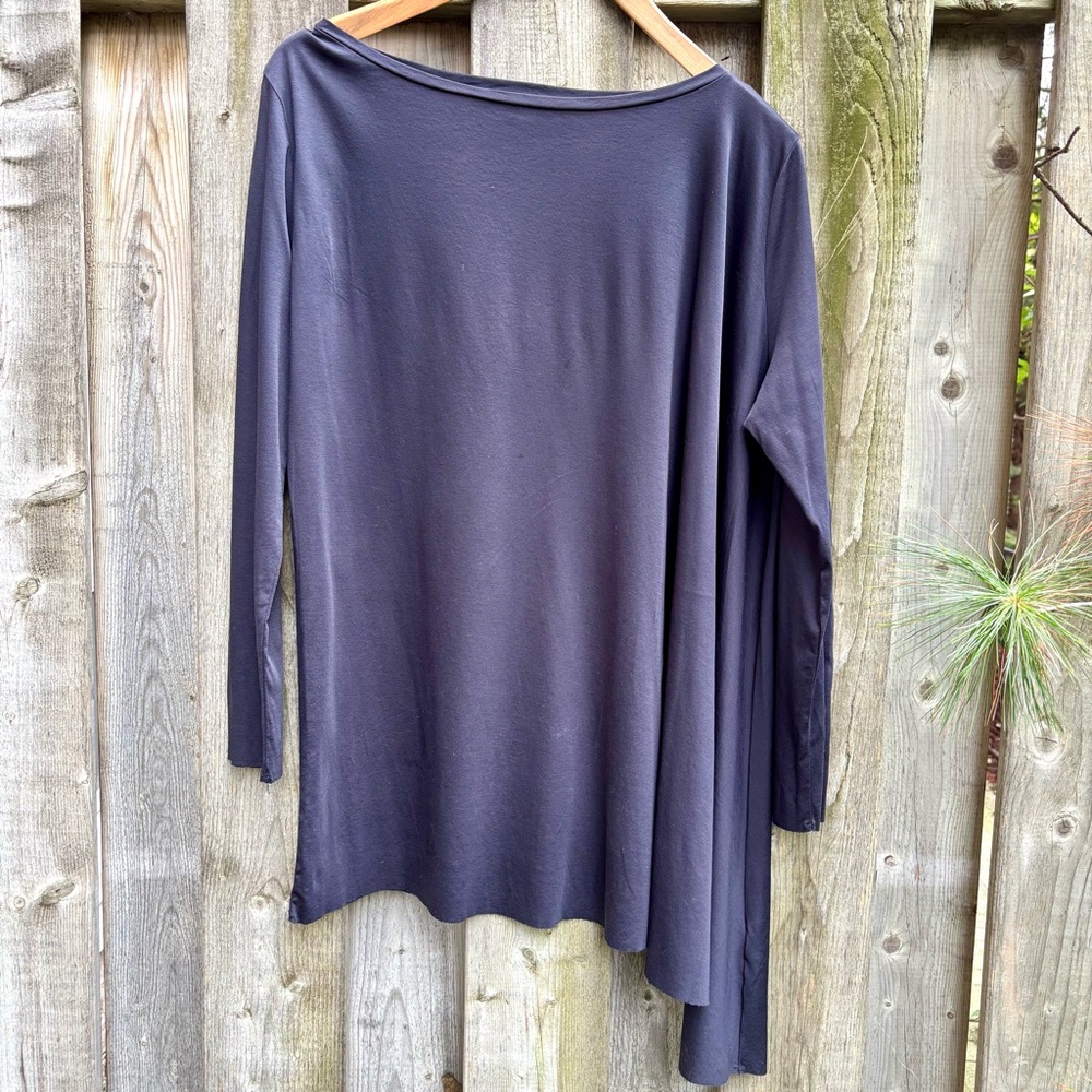 COS Dark Blue Women's Side Drape Tunic